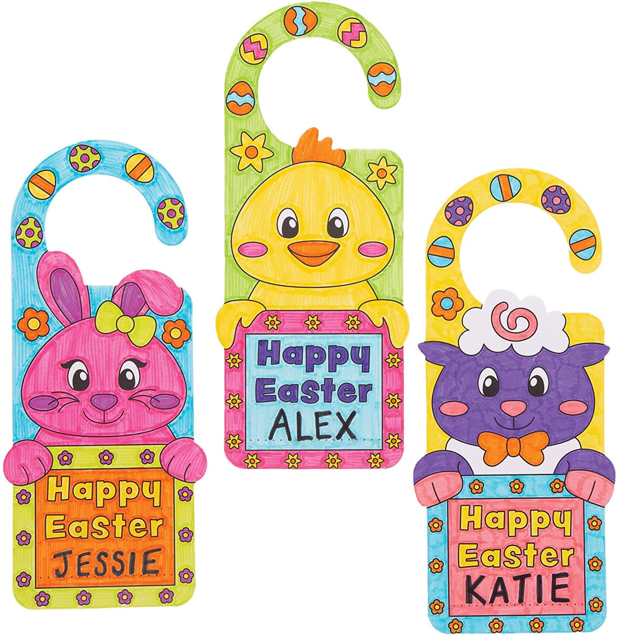 Easter Colour-in Door Hangers (10)