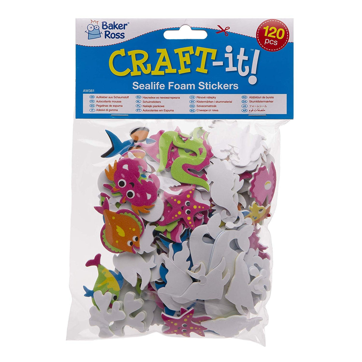 Sealife Foam Stickers (Pack of 120)
