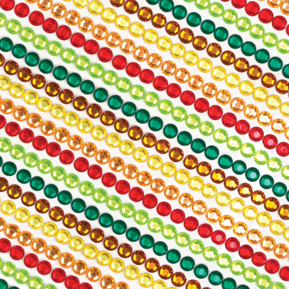 Autumn Self-Adhesive Gems (Pack of 900)