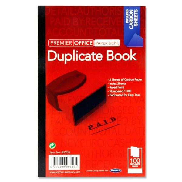 8"x5" Duplicate Book 100 Sheets