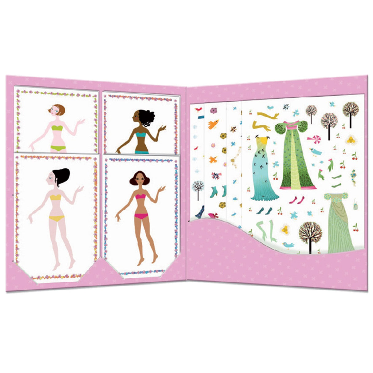 Djeco - Paper Dolls - Dresses Through The Seasons