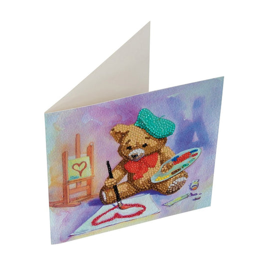 Crystal Art Card Teddy