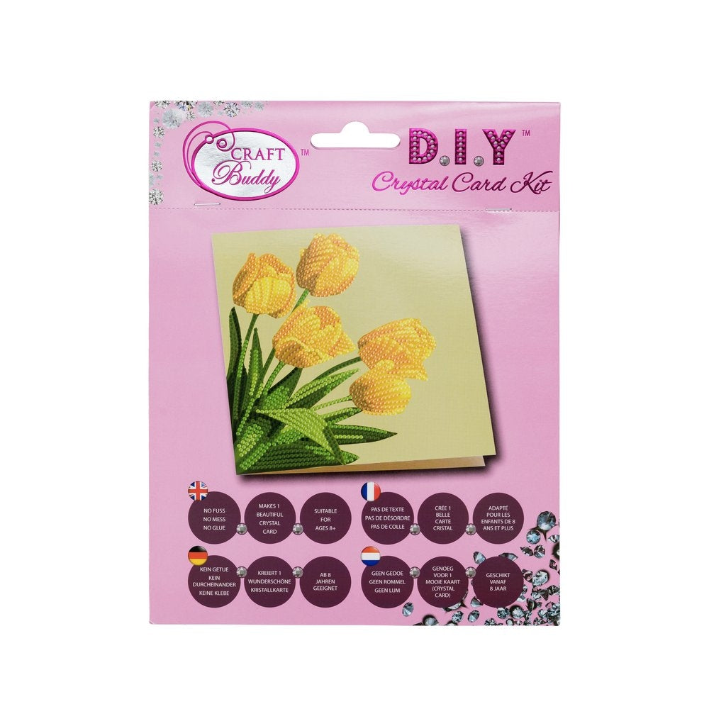 Crystal Art Card - Spring Tulips