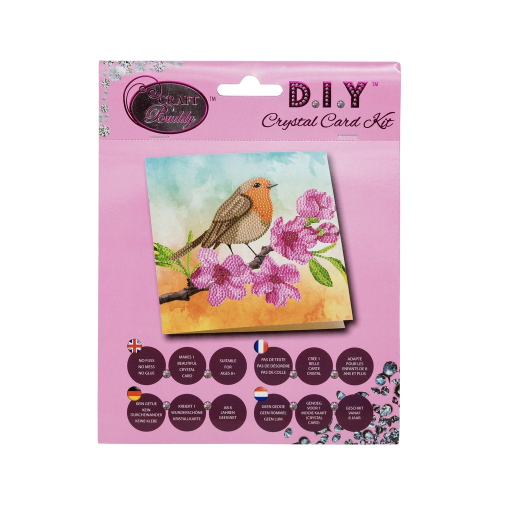 Crystal Art Card Robin