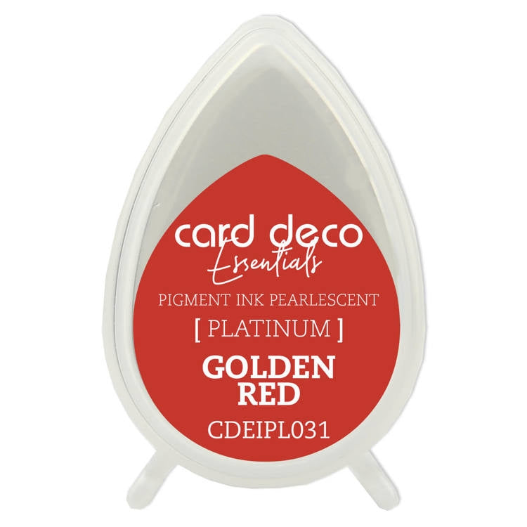 Card Deco Pigment Ink Golden Red