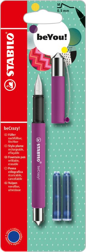 Fountain Pen - STABILO beCrazy! - Uni Colors - Rhodamine Red