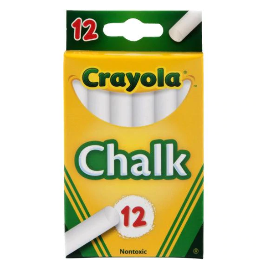 12 Anti Dust White Chalk
