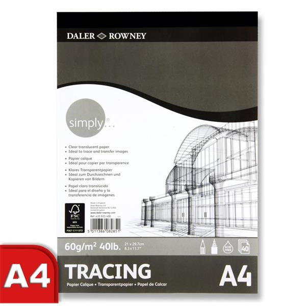 Daler A4 60gsm Tracing Pad - 40 Sh