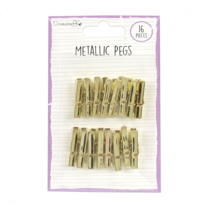 DC Metallic Pegs - Gold
