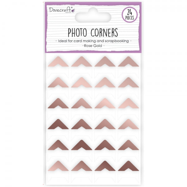 Dovecraft Photo Corners - Rose Gold