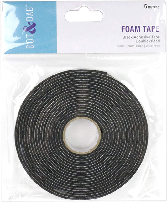 D&D Foam Tape 18mm x5m x4mm black