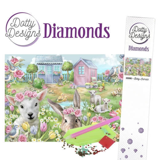 Dotty Designs Diamonds- Baby Animals
