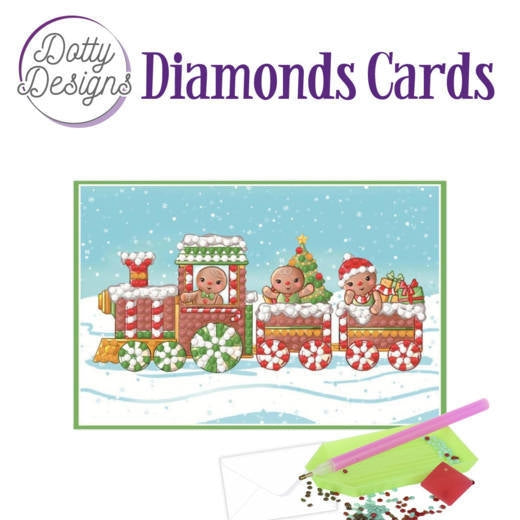Dotty Designs Diamonds Cards - Christmas Train