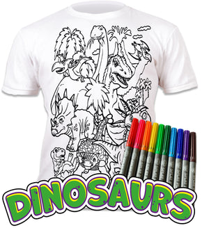 PYO T-Shirt-Dinosaurs age 7-8