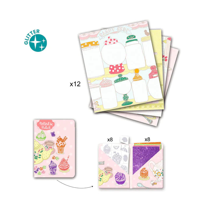Djeco Artistic Patch Glitter - Sweets