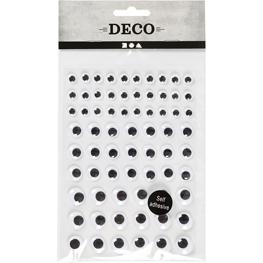 Googly Eyes Self-Adhesive (69 Pack)