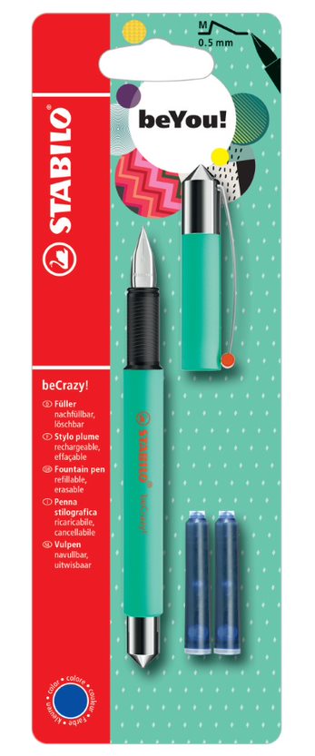 Fountain Pen - STABILO beCrazy! - Uni Colors - Minty Green