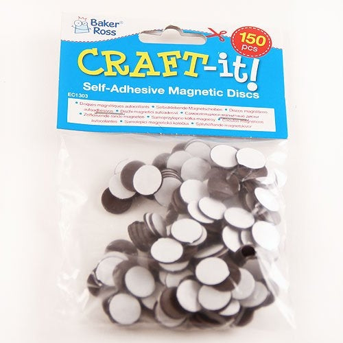 Self-Adhesive Magnetic Discs (Pack of 150)