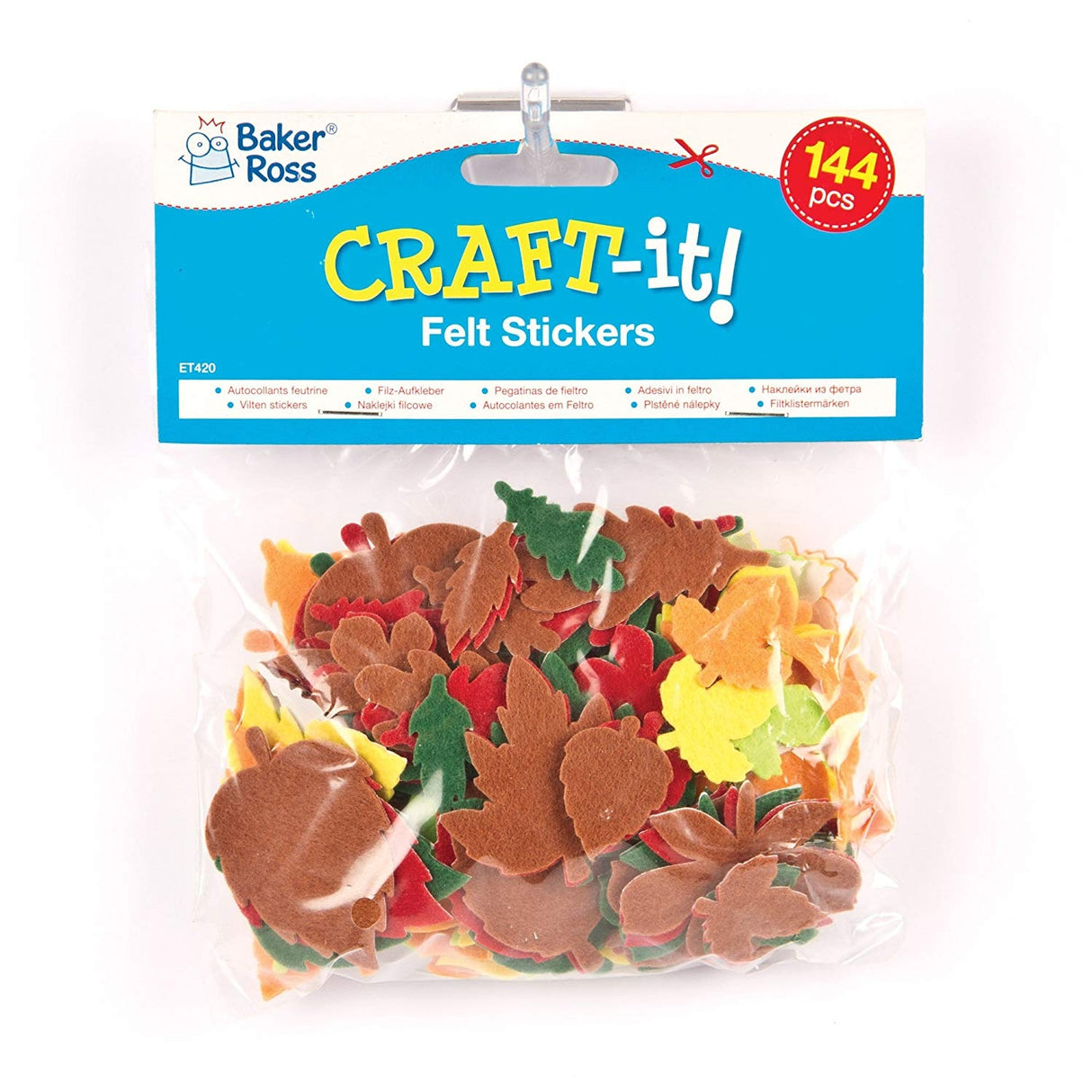 Leaf Felt Stickers (Pack of 144)