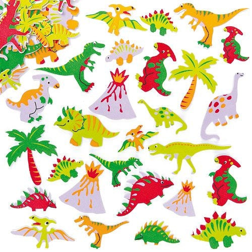 DINOSAUR FOAM STICKERS PK.102