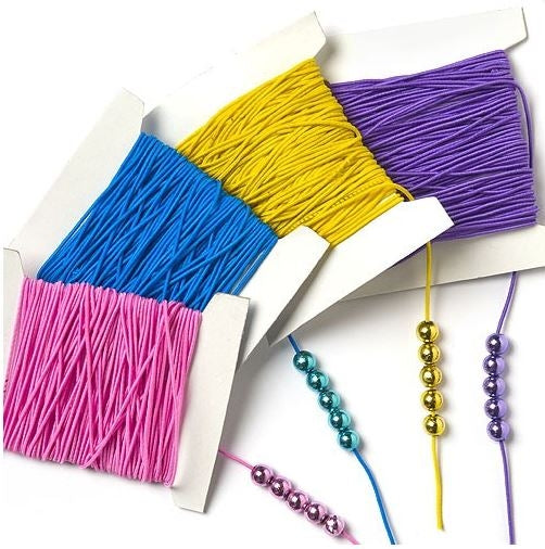Coloured Elastic (10m x 4 reels)