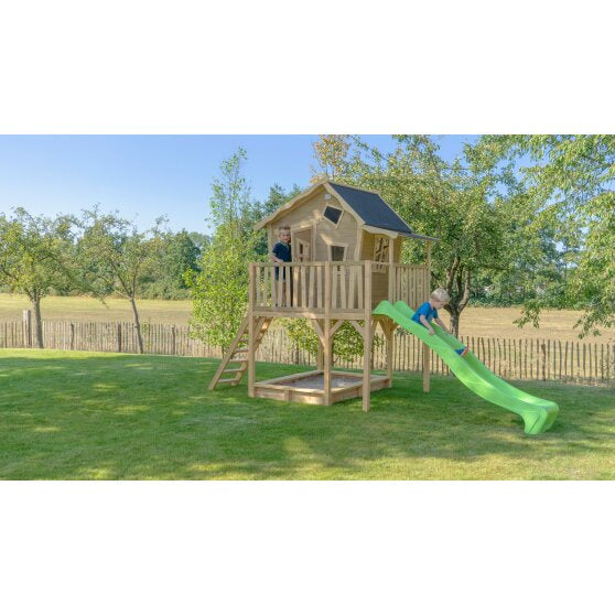 EXIT Crooky 750 Wooden Playhouse - Grey/Beige