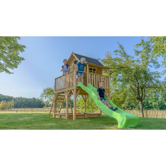 EXIT Crooky 750 Wooden Playhouse - Grey/Beige