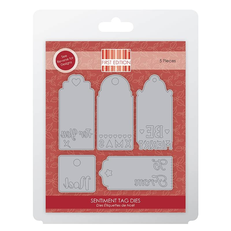 First Edition Christmas Die - Sentiment Tag Dies