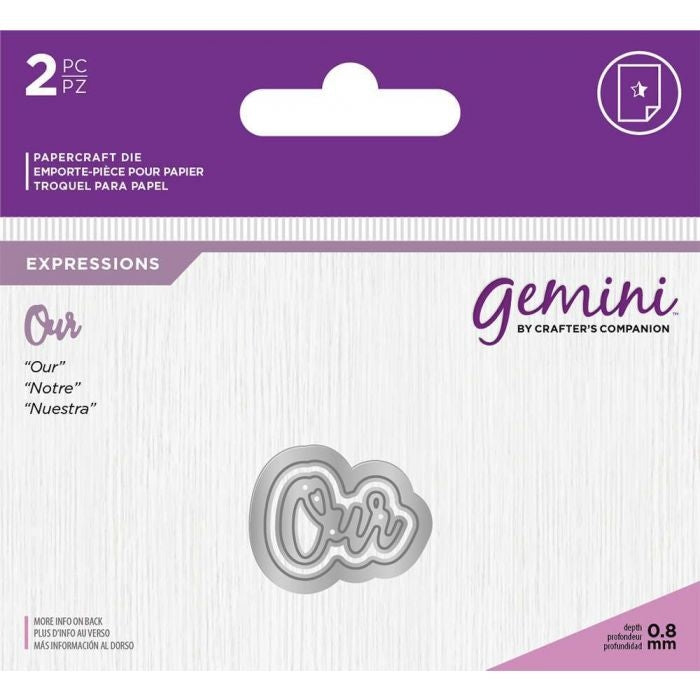 Gemini Die - Essentials Only Words - Our