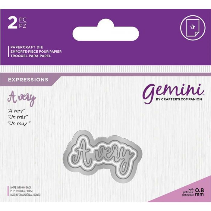 Gemini Die - Essentials Only Words - A Very
