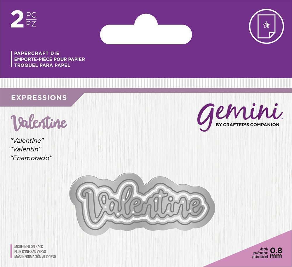 Gemini Die - Essentials Only Words - Valentine