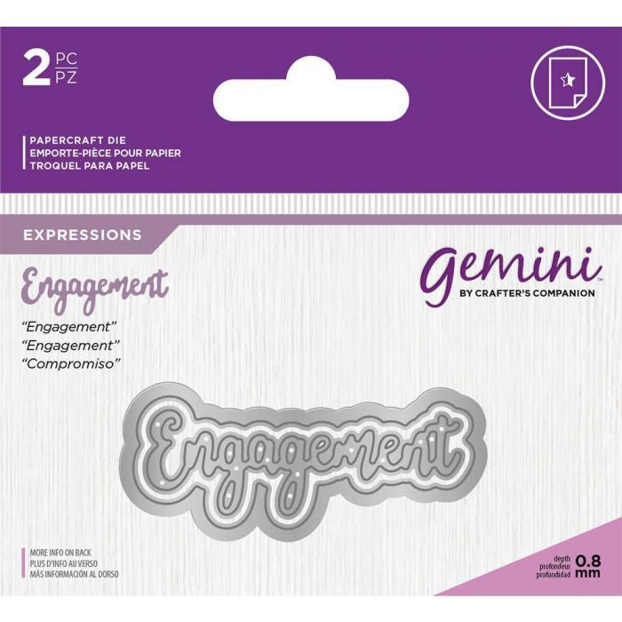Gemini Die - Essentials Only Words - Engagement