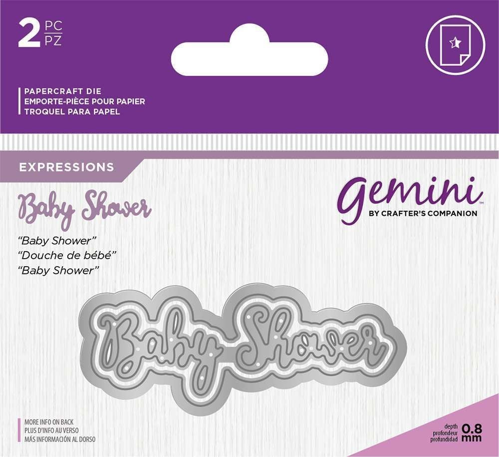 Gemini Die - Essentials Only Words - Baby Shower