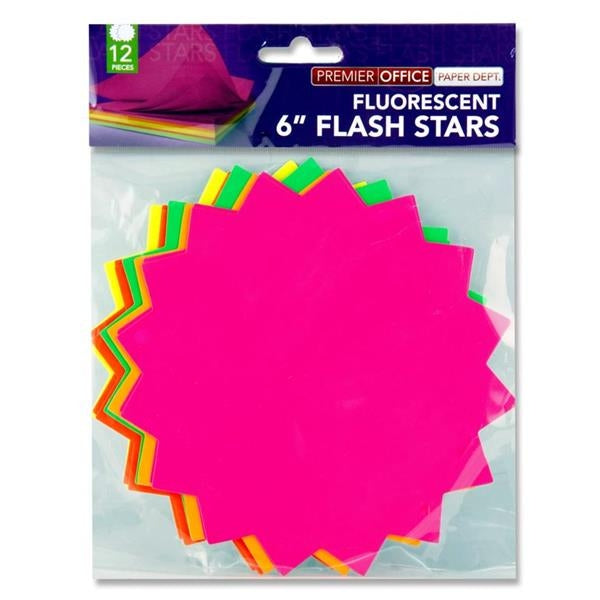 PK.12 FLUO STARS 6in