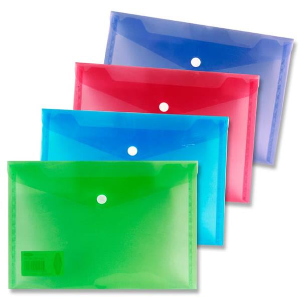 A5 Button Wallet Envelope Single