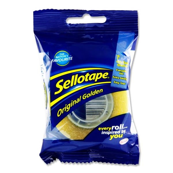 SELLOTAPE 18MM X 33M SINGLE IN BAG