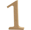 Number, 1: 8 cm, thickness 1.5 cm, 1 pc, MDF