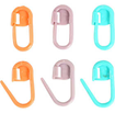 Stitch Marker, L: 22 mm, 30 pcs, green, purple, or