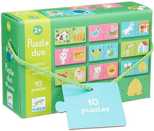 Djeco - Puzzle - Habitat - 2pcs