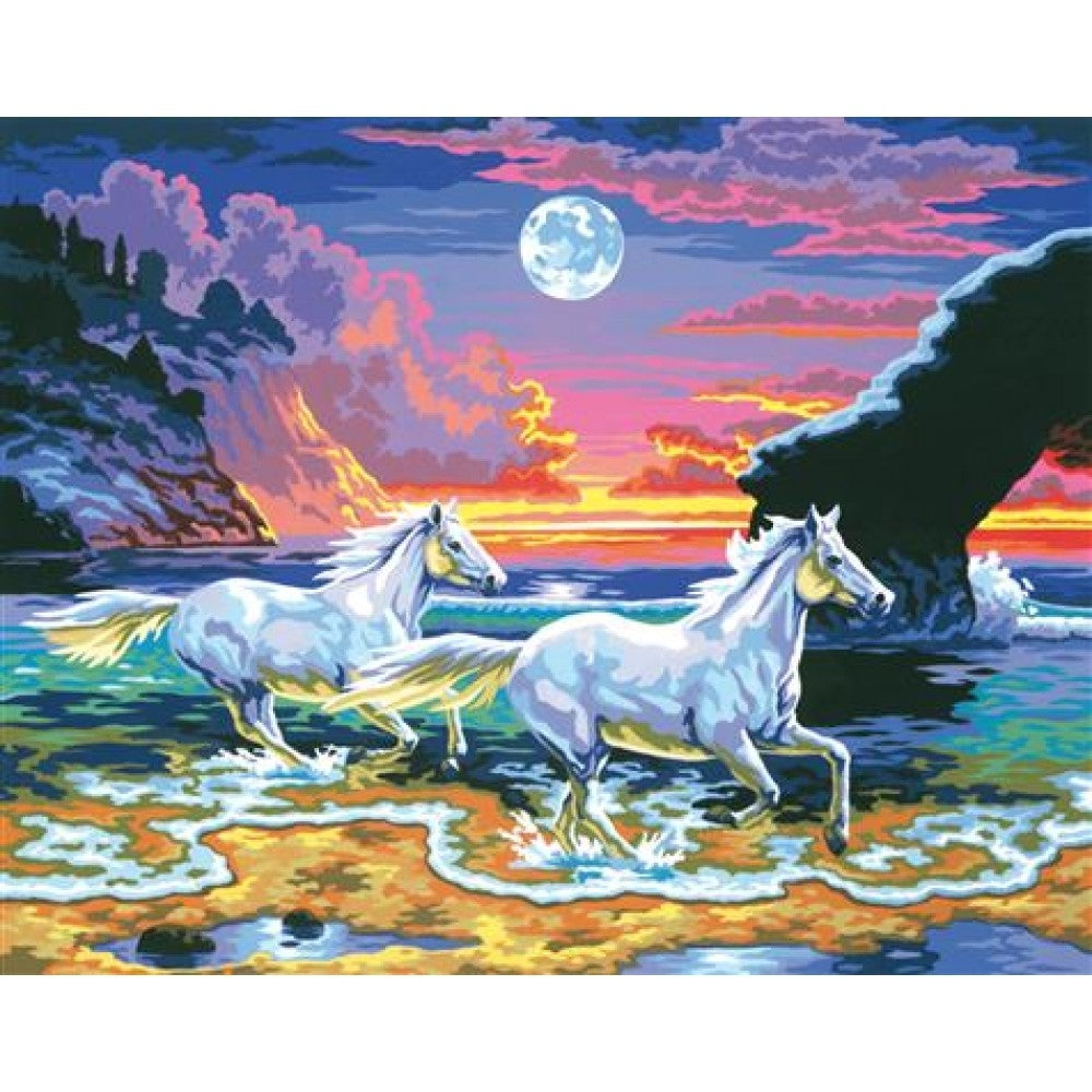 PbN Lrg - Horses in the Surf