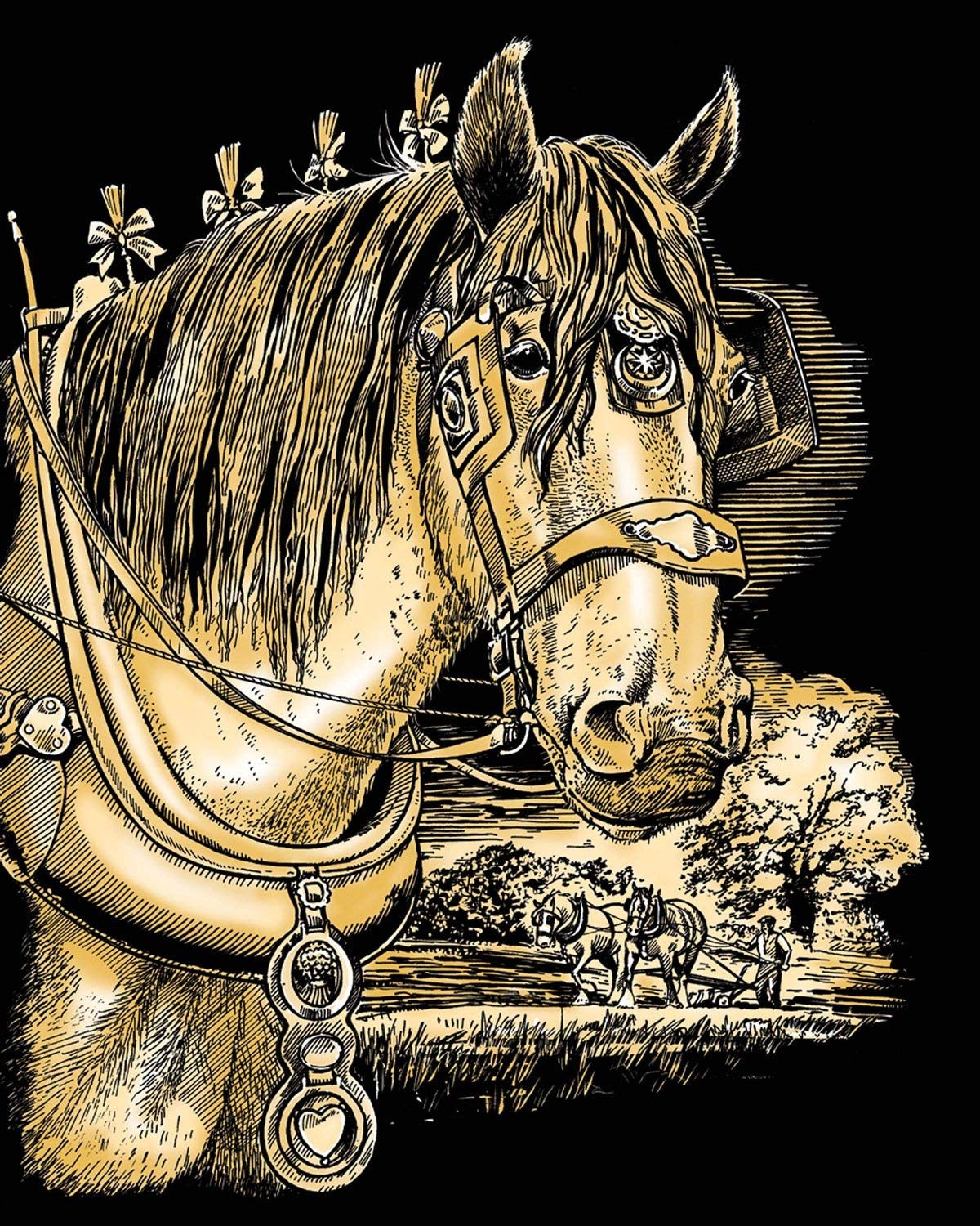 Artfoil Gold - Shire Horse