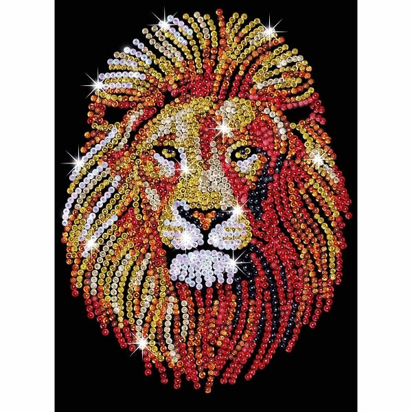 Sequin Art Kit Blue - Lion