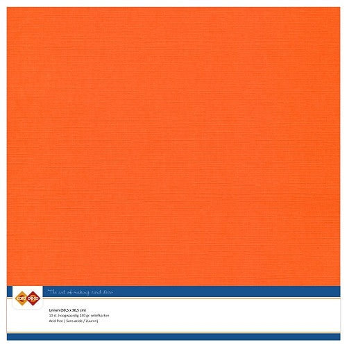 Linnenkarton - 30.5 x 30.5 - Orange