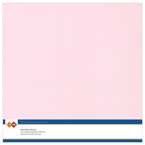 Linnenkarton - 30.5 x 30.5 - Light Pink