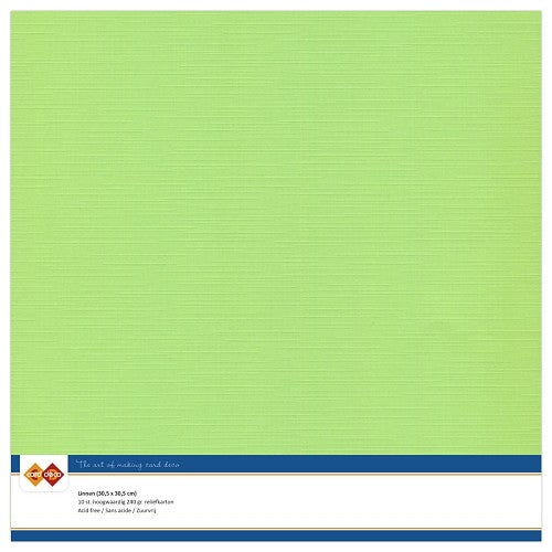 Linnenkarton - 30.5 x 30.5 - Light Green