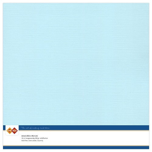 Linnenkarton - 30.5 x 30.5 - Light Blue