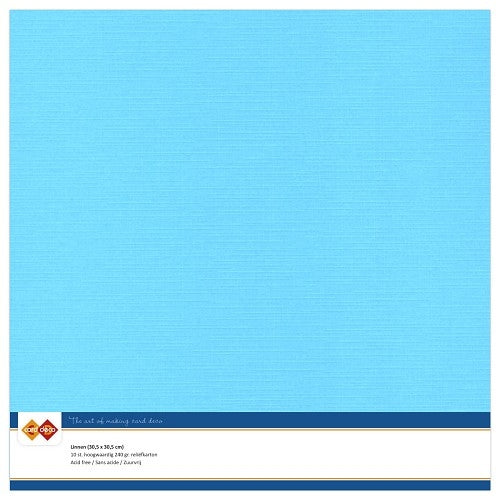 Linnenkarton - 30.5 x 30.5 - Sky Blue