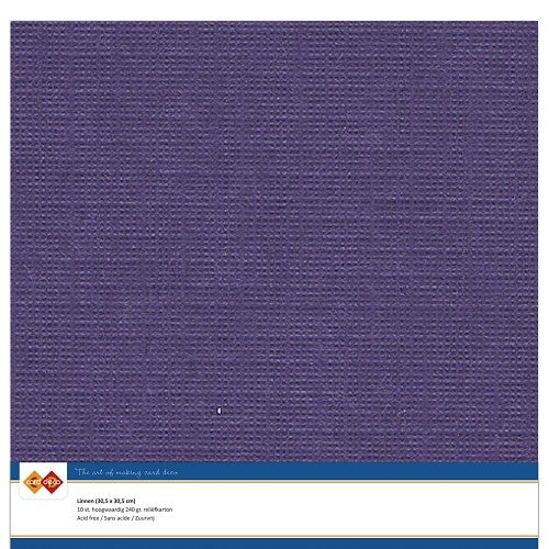 Linnenkarton - 30.5 x 30.5 - Purple