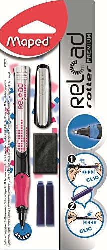 MAPED ROLLER BALL PEN WITH CARTRIDGES