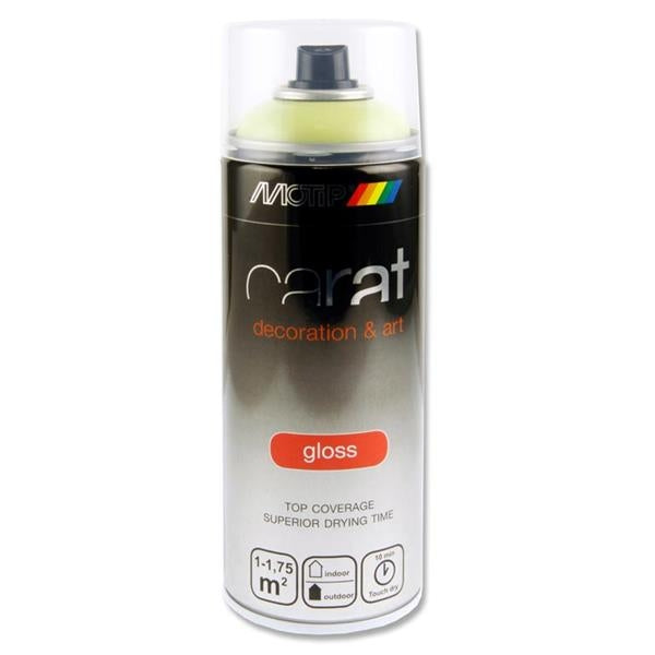 Carat 400ml Can Art Gloss Spray Paint - Light